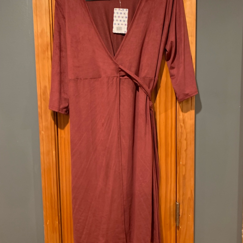 Piphany Burgundy Gracie Dress NWT